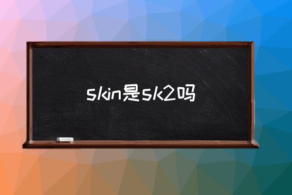 skin是sk2嗎 narsskin是什么牌子？